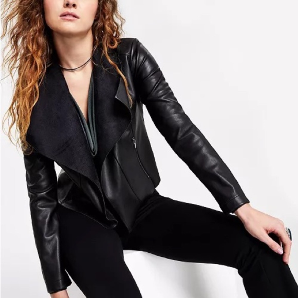 BarIII faux leather jacket/blazer